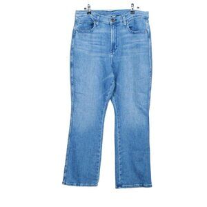 LL Bean Mid Wash Everyday Stretch Jeans High Rise Mini Bootcut Ankle 14